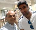 Hey, isn't that Ashwin at Nagpur airport?