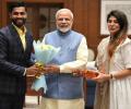 PIX: When Ravindra Jadeja met PM Modi