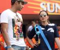 PIX: Sania spotted with Azhar's son