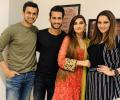 PIX: Shoaib-Sania host newly wed Ali-Arzoo