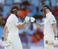 England take first day honours against West Indies