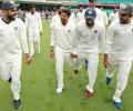 PIX: Team India perform the 'Pujara dance'