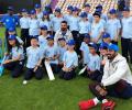 Cricket is a great teacher, Kohli tells school kids