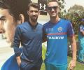 IPL sidelights: Cricketers' fan moments with Michael Phelps