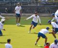PIX: Kohli & Co take pink ball throwdowns in between red ball nets