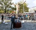 Angry fans vandalise Ibrahimovic's statue in Malmo