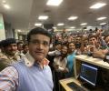 Ganguly's airport selfie takes internet by storm