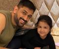 Ziva Dhoni is already missing her papa