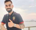 PIX: Kohli, Dhoni land in UAE