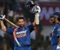 Sachin's ODI double ton: Umpire afraid to give him out
