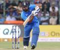 Rohit third fastest to 9000 runs in ODIs