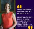 Clare Connor set to become first female MCC president