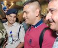 SEE: Dhoni receives a rousing welcome in Chennai