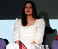 Anushka is a vision in white