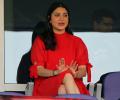 In red, Anushka bids IPL goodbye