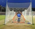 Dhoni brings match intensity in the nets