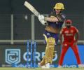 PICS: Morgan steers KKR to victory over Punjab Kings