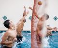Mumbai Indians cool off in the pool