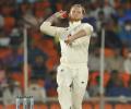 Pink-ball Test: Stokes accidentally applies saliva; fan tries to enter field