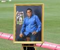 Shastri unveils 'Mumbai's Bradman' Gavaskar's portrait at Bowral Museum