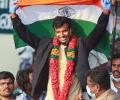 Rousing welcome for Natarajan, Rahane, Shardul