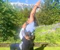 Cricketers celebrate International Yoga Day