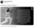 Tendulkar's special tribute to Gavaskar on his '50'