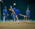 Arjun Tendulkar hits first nets session with Mumbai Indians