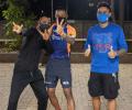 PIX: Rohit, Pandya brothers, Suryakumar join MI squad