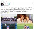 Buttler's warm parting message for India