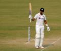 PICS: Iyer, Saha put India in command against New Zealand