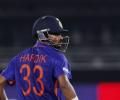 Hardik sent for precautionary scans after being hit on shoulder