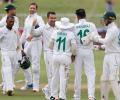 Maharaj stars as SA thrash Bangladesh in 1st Test