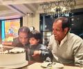 Azhar rings in birthday with Sania and Family