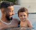 Hardik Pandya and 'coolest water baby'