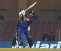 PIX: Kishan, Shreyas sizzle as India whip Sri Lanka in first T20I