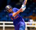 Shubman Gill reacts after rain robs him of maiden ton