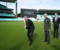 Waugh Gives Jaishankar SCG Tour