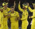 Finch credits dew, team effort in 1st T20I win