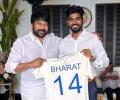 Bharat Gifts Chiranjeevi His Jersey