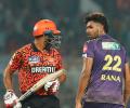 Harshit Rana fined for flying kiss send-off to Agarwal