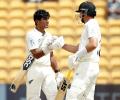 India batters take sheen off Rachin's ton in Bengaluru