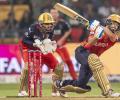 IPL PIX: Punjab Kings crush RCB in rain-curtailed thriller