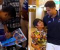 SEE: Awwdorable! Surya wins hearts of young 'MI Paltan'