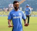 Kohli spotted in Delhi as India gear up for Australia ODIs