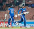 PIX: Smriti, Shafali's record stand fires India to easy win over SL