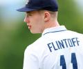 Like father, like son: Rocky Flintoff scores big for England