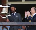 PIX: Pujara rings the traditional Lord's bell on Day 3