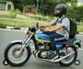 SEE: Dhoni rides the streets on his classic beauty