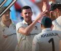 Hazlewood takes 5 as Australia crush West Indies in first Test